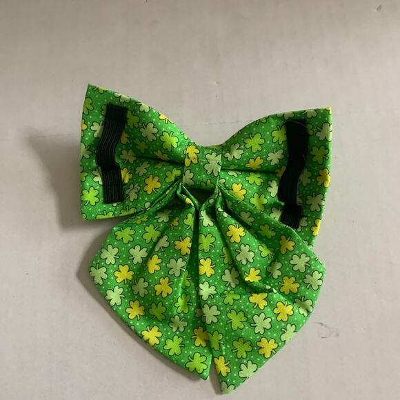 Unique Style Paws Cotton Dog Collar With Removable Bow St. Patrick Day - Picture 7 of 8
